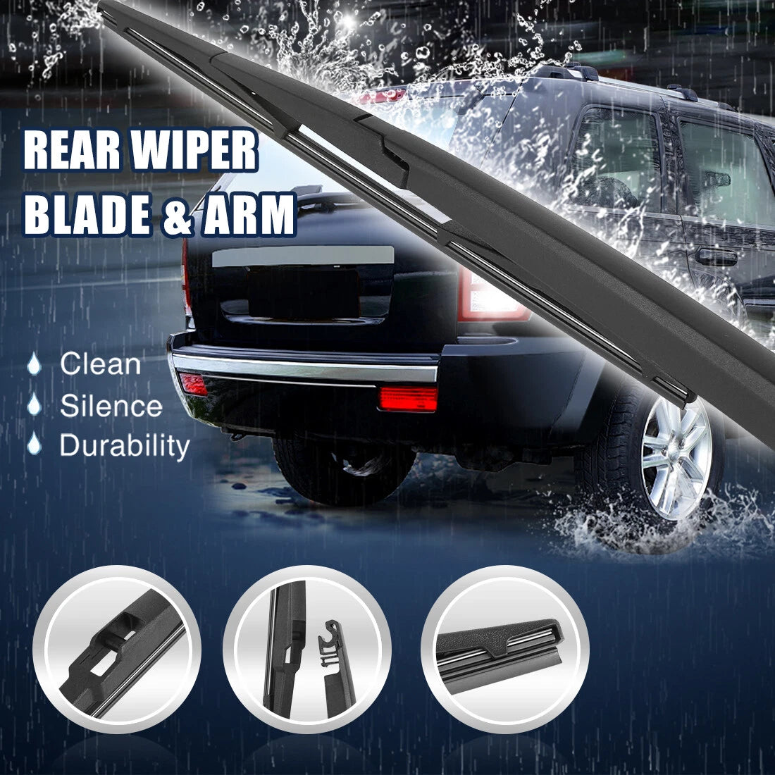 Rear Wiper Blade Arm Set Replacement for Lexus RX400h (2003–2008)
