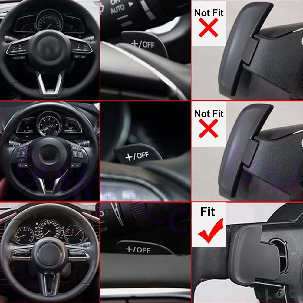 Steering Wheel Shift Paddle Extension for Mazda 3, CX-30, CX-50, CX-60, CX-90, MX-30