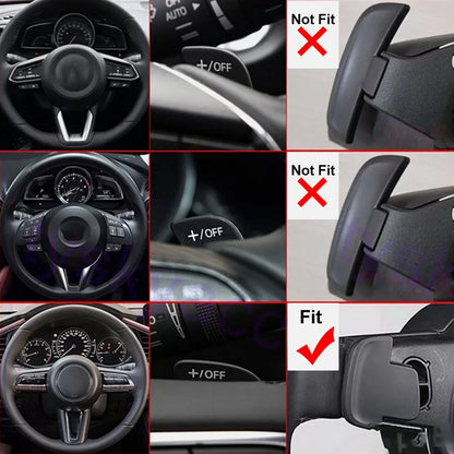 Steering Wheel Shift Paddle Extension for Mazda 3, CX-30, CX-50, CX-60, CX-90, MX-30
