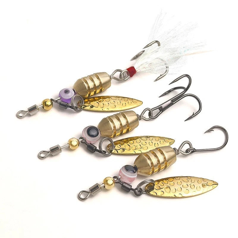 Metal Rotating Vane Flyer Lure 6cm for Trout Panfish (Freshwater)