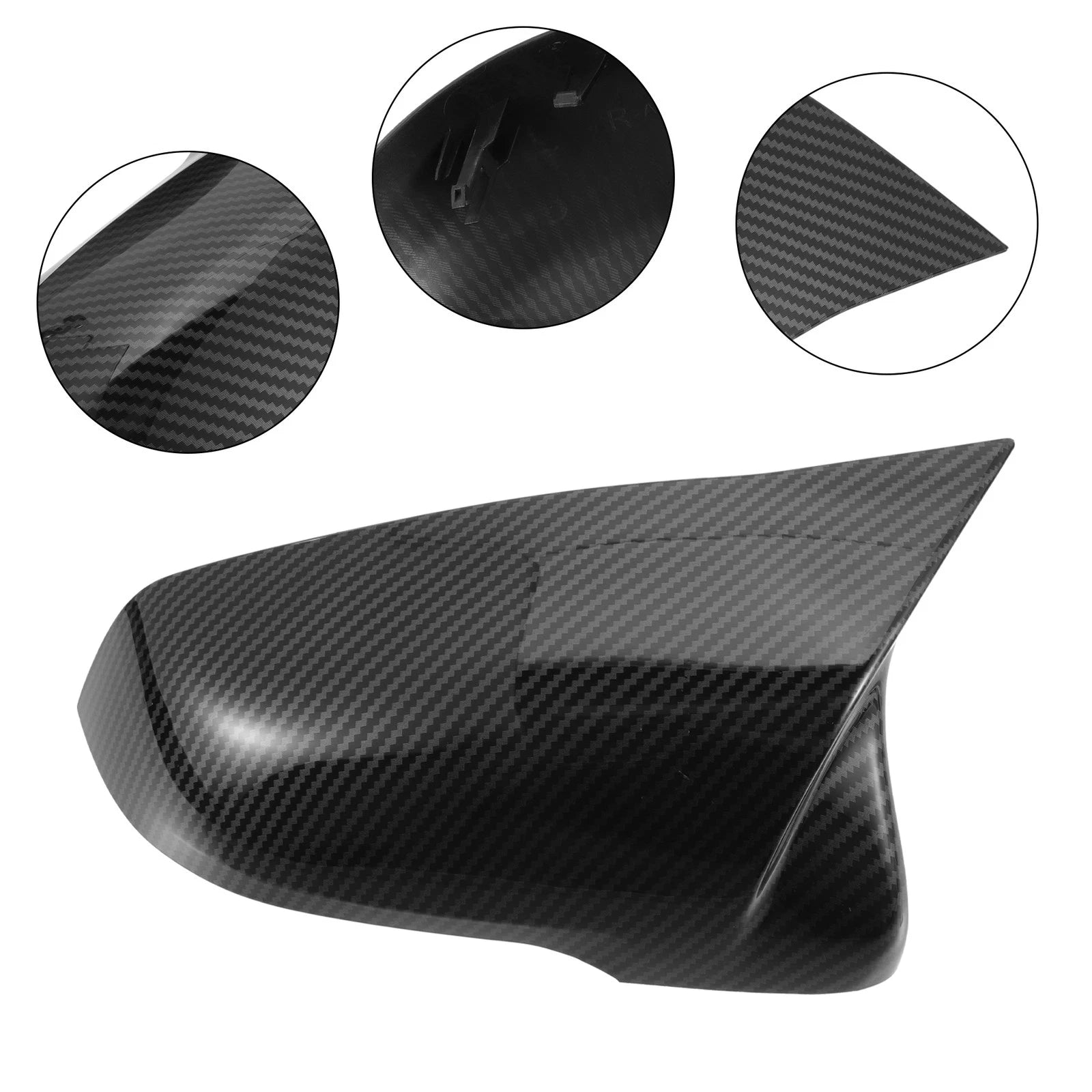 Rear View Mirror Cover Shell Replacement for BMW X1 (2016–2022)