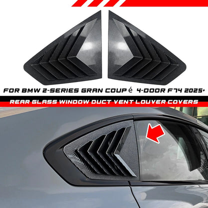 2Pcs Window Vent Louver Cover for BMW 2-Series Gran Coupé F74 (2025–2025)