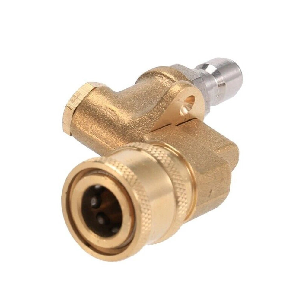 Connecting-Pivoting Coupler for Pressure Washer Spray Nozzle