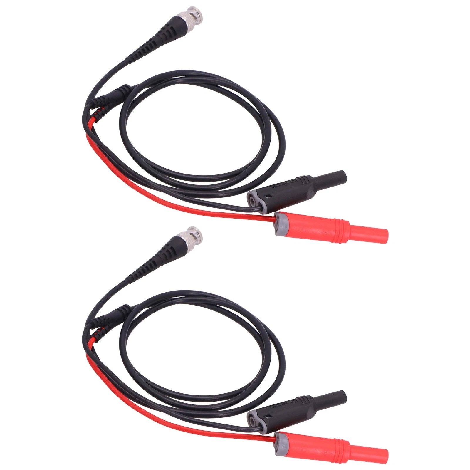 BNC to Double Bananas Connection Cables 120 cm Long