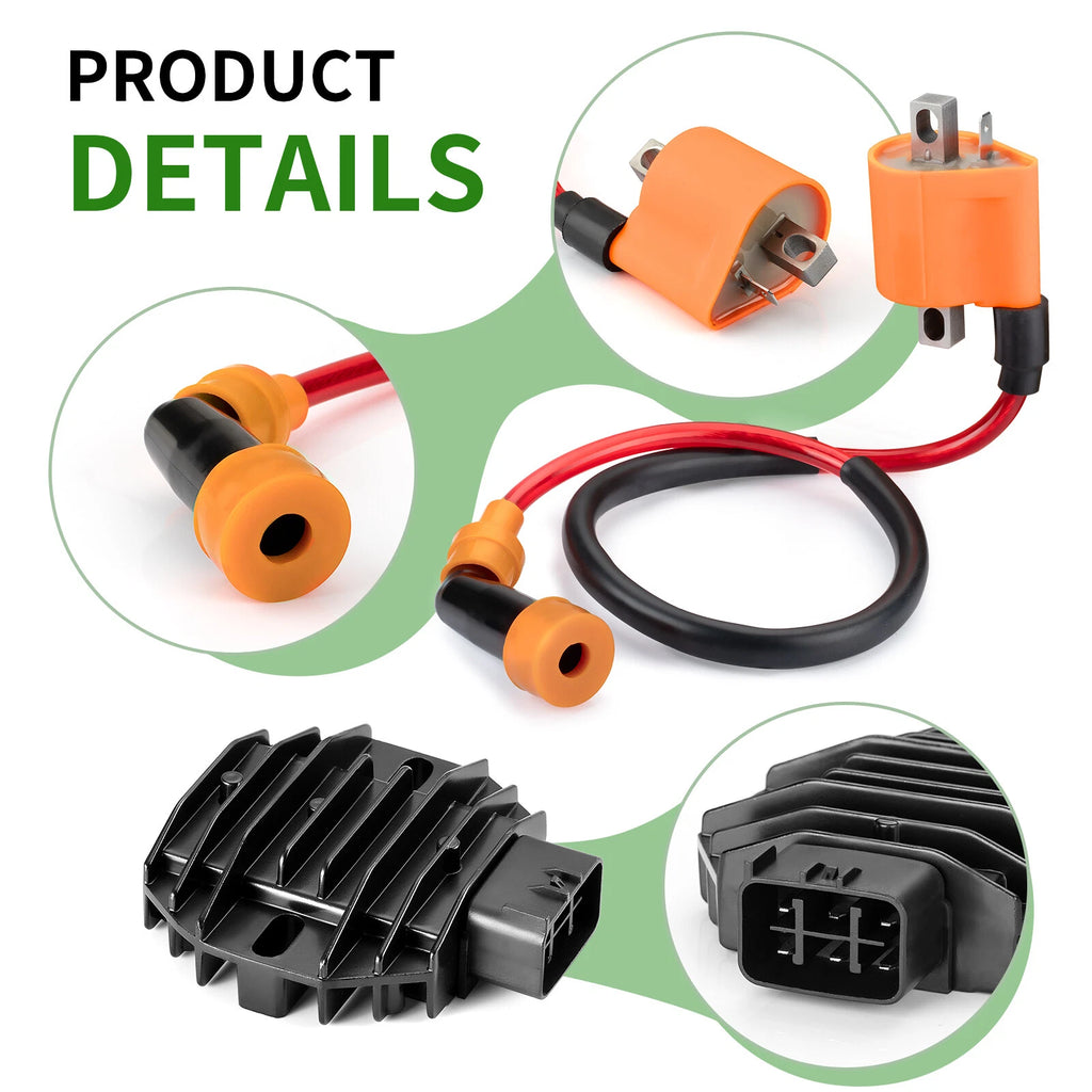 Stator Rectifier Ignition Coil Kit for Yamaha Bear Tracker 250 (2001–2004)