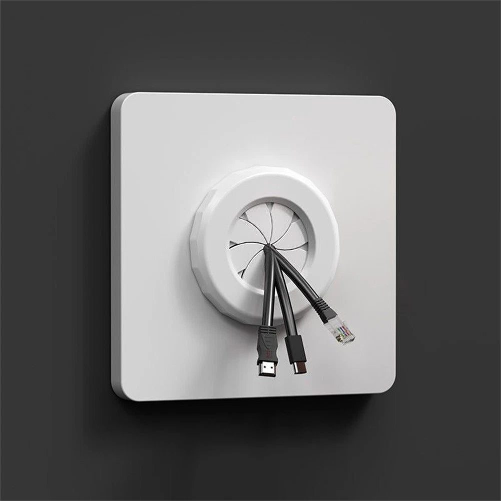 Plastic Wall Panel with Outlet Hole and Rubber Guard Ring for 86 Type