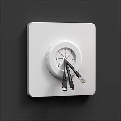 Plastic Wall Panel with Outlet Hole and Rubber Guard Ring for 86 Type