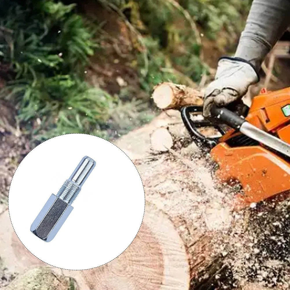 Piston Stop Tool for Chainsaw 14mm - Silver Metal Cylinder Lock Tool