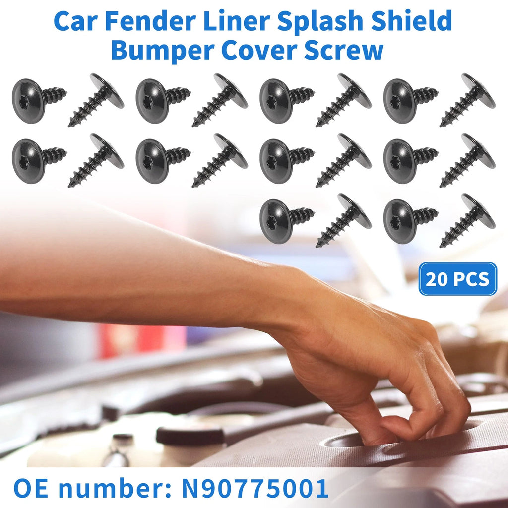Car Fender Liner Splash Shield Bumper Cover Screws for Audi A3 (2006–2013)