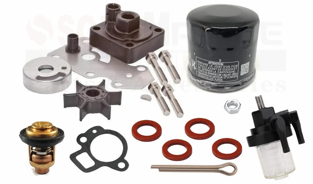 Outboard Maintenance Kit for Yamaha F9.9C F15A (Thermostat, Fuel Oil Filter)