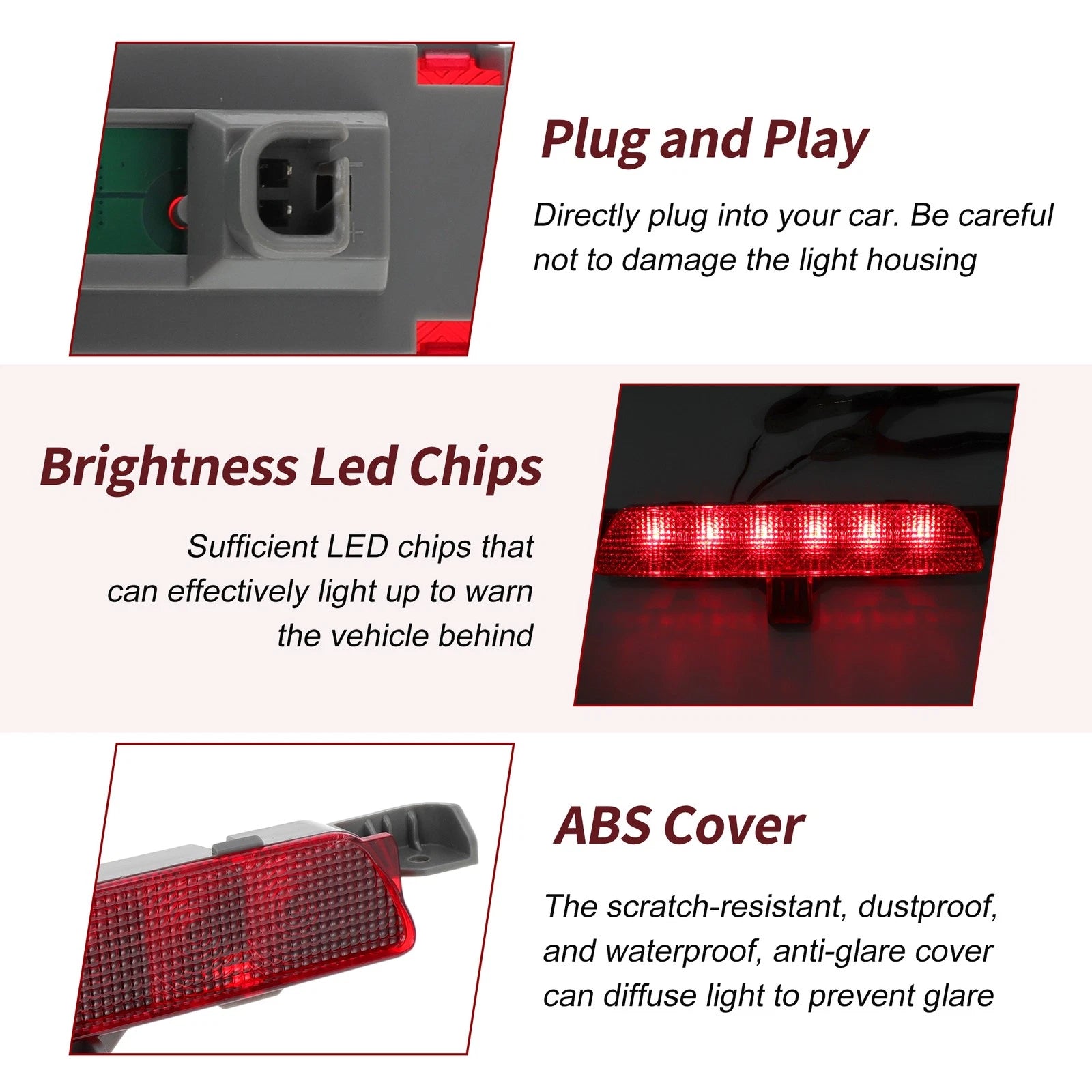 LED Third Brake Light for Chevrolet Malibu (2008–2012) No. 15271122