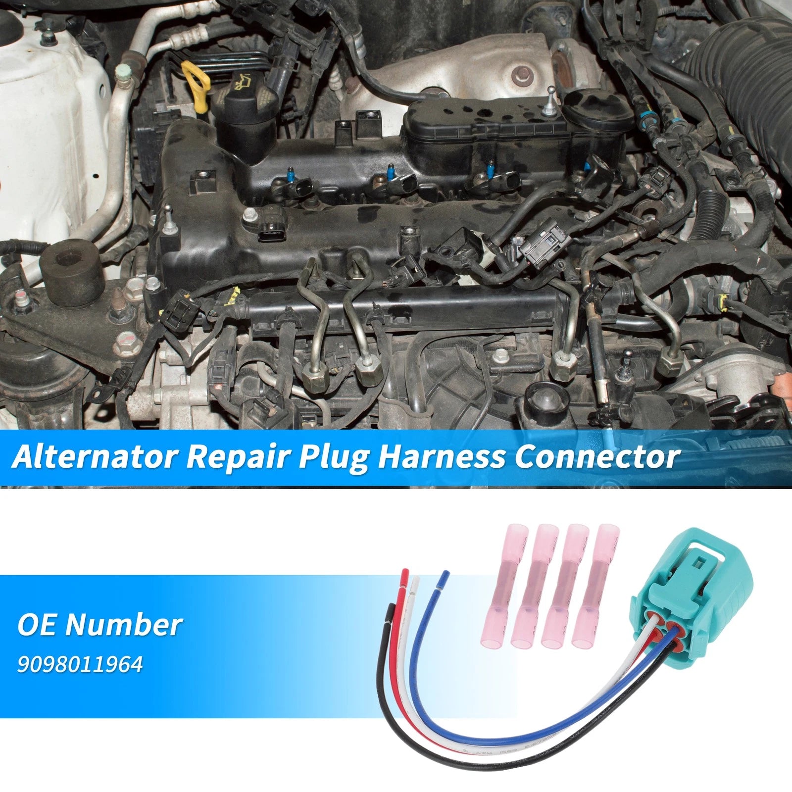 Alternator Repair Plug Harness Connector for Honda Civic (2006–2009)