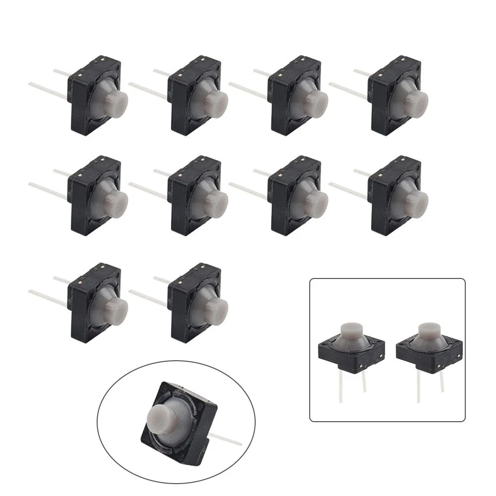 10Pcs 8mmx8mm Panel PCB Momentary Tactile Tact Push Button Switch 2 Pin