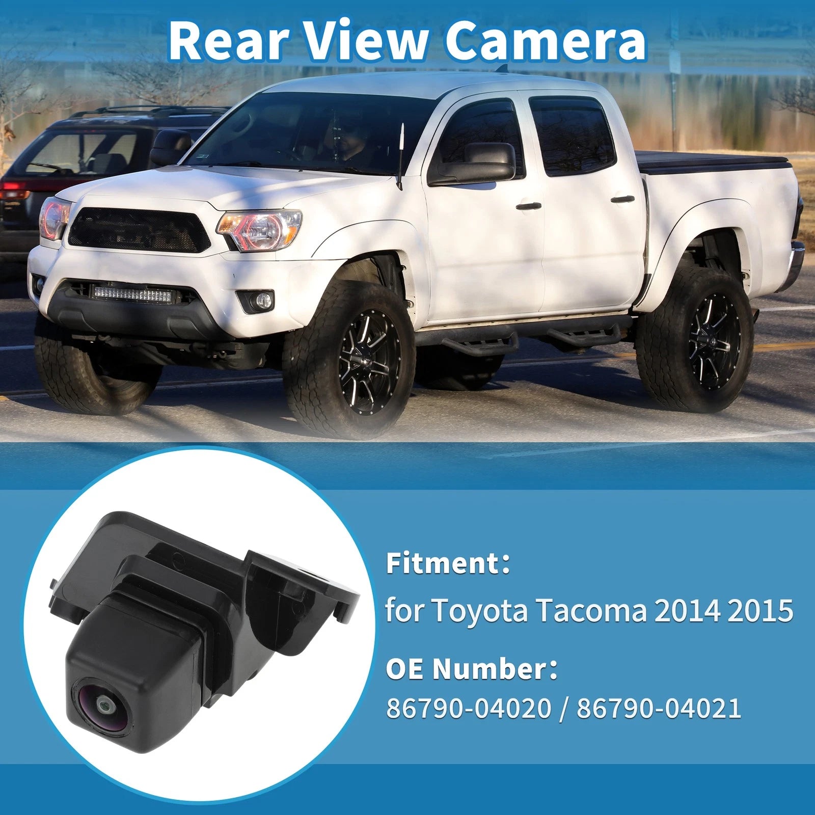 Rear View Park Assist Backup Camera Replacement for Toyota Tacoma (2014–2015)