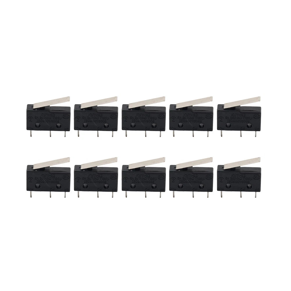 10 Pcs Mini Micro Switch 300V 1NO 1NC Hinge Lever