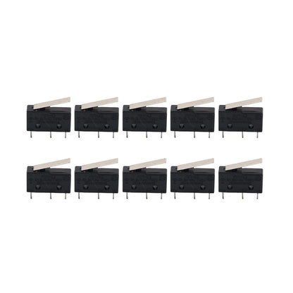 10 Pcs Mini Micro Switch 300V 1NO 1NC Hinge Lever
