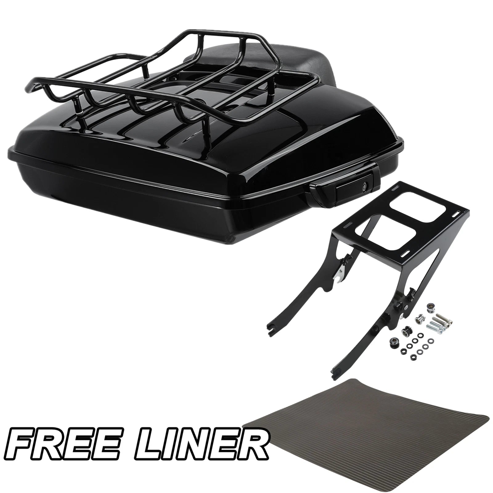 Razor Trunk Backrest Pad Mount Rack for Harley Heritage Classic FLHC (2018–2023)