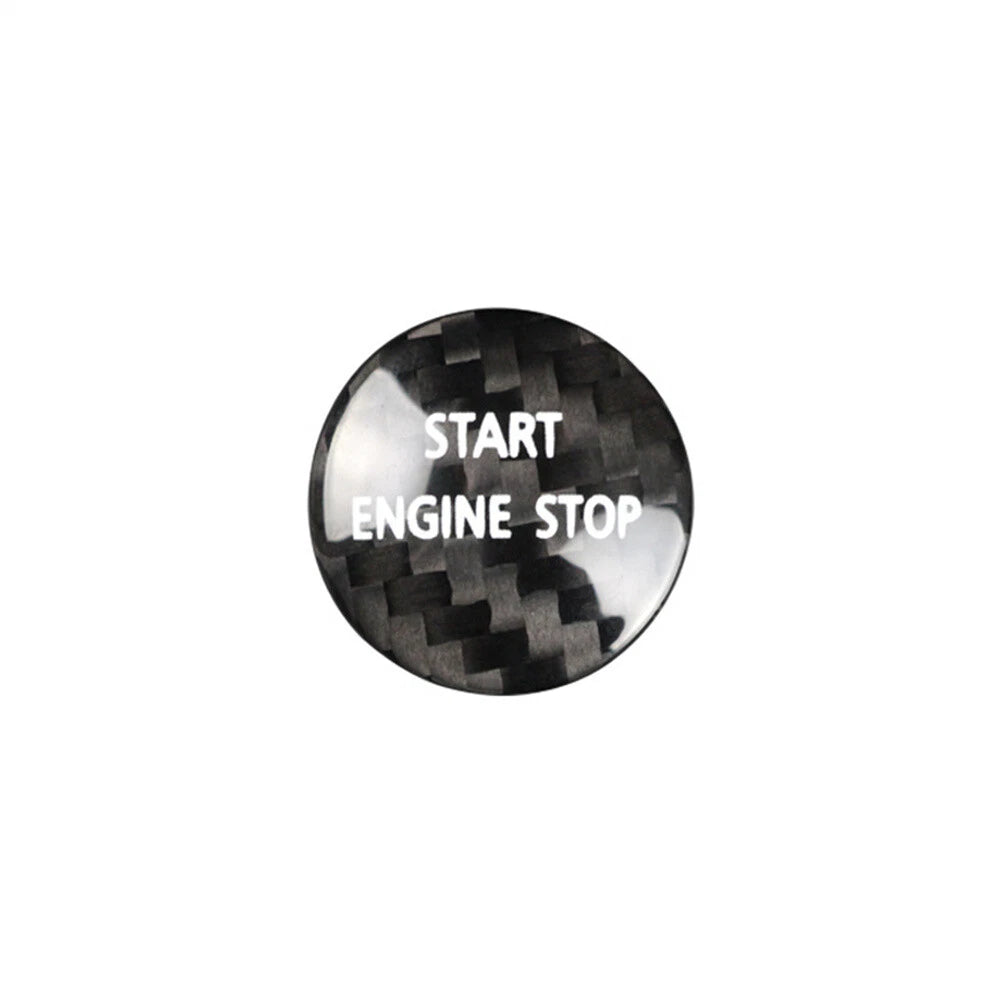 Carbon Fiber Engine Start Stop Button Cover for Land Rover Discovery (2010–2016)