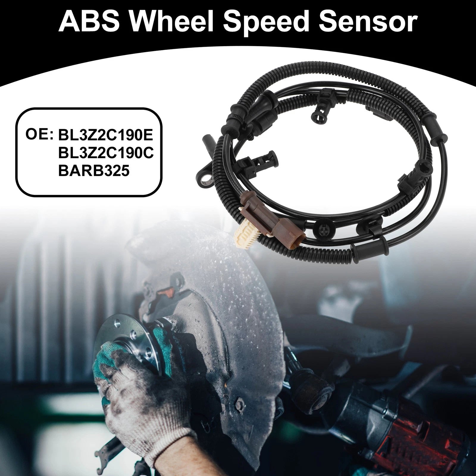 ABS Wheel Speed Sensor Kit Rear Right Replacement for Ford F-150 (2011–2014)