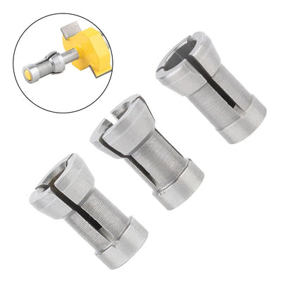 3X Router Bit Collet Chuck for Router and Engraving Machines (6, 6, 35, 8mm)