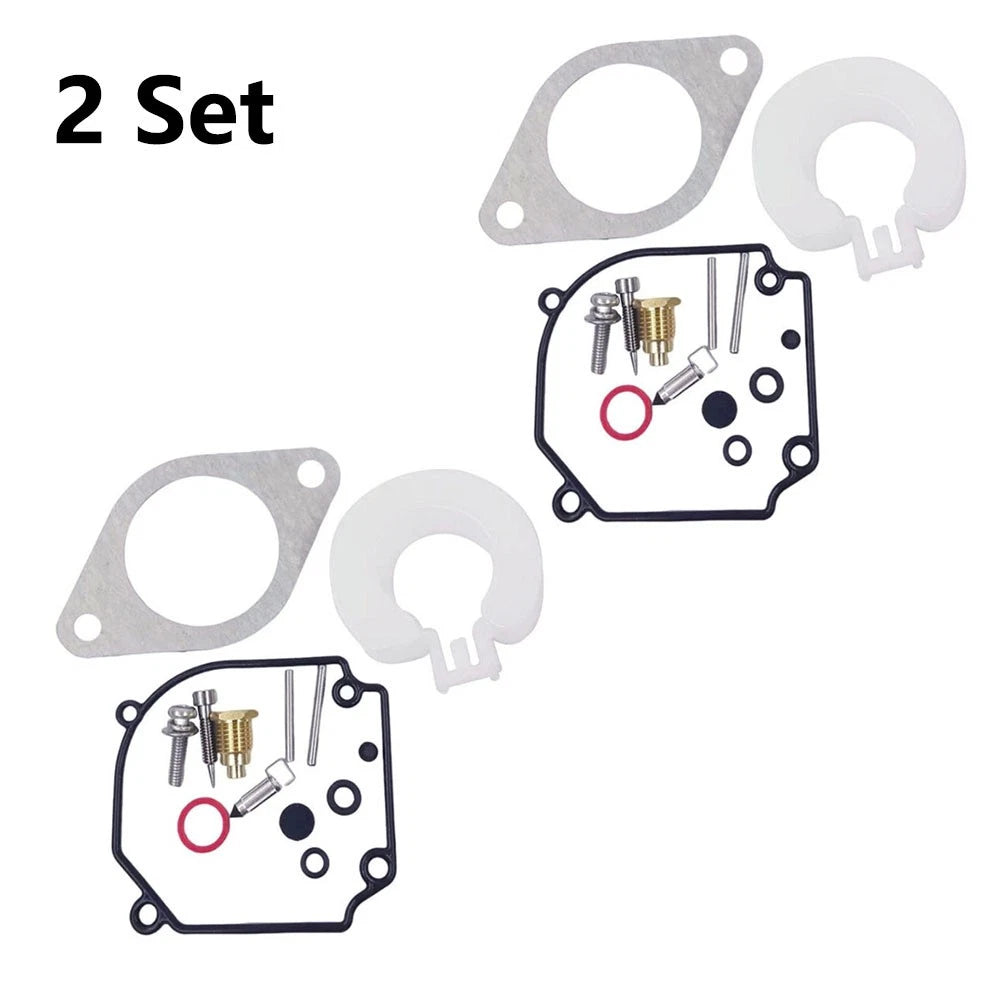 2X Carburetor Rebuild Kit for Yamaha Outboard 75 80 90HP (2T) 6H1-W0093-01-00