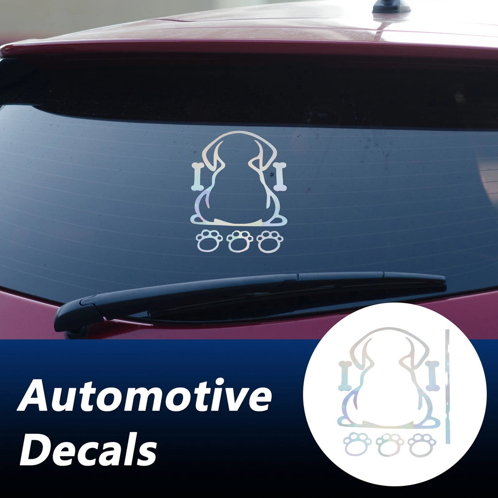 Reflective Bumper Decal for Car (Colorful Laser Square)