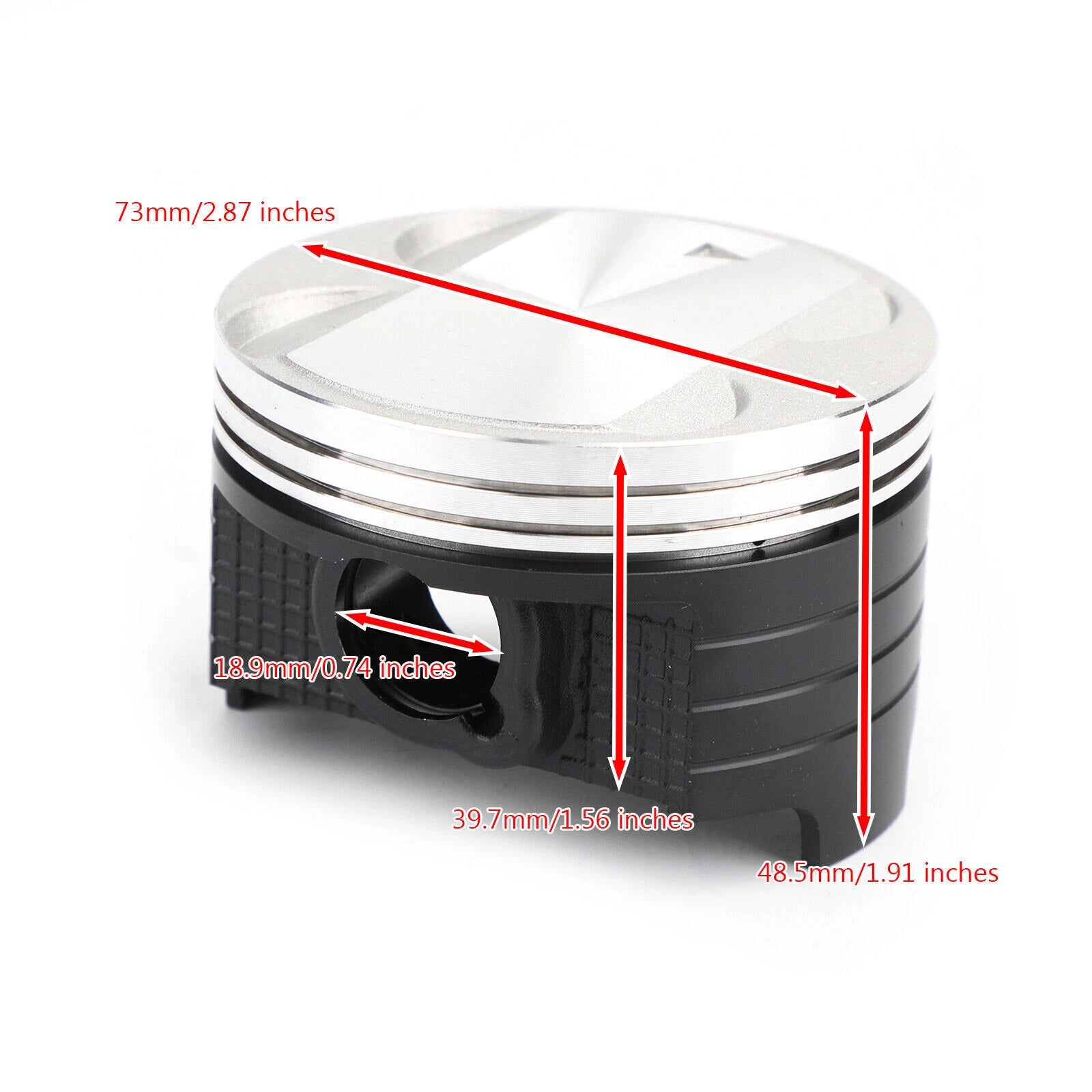 Piston Rings Pin Kit Ø73mm for Suzuki AN250 Burgman 250 (1998–2006) T9