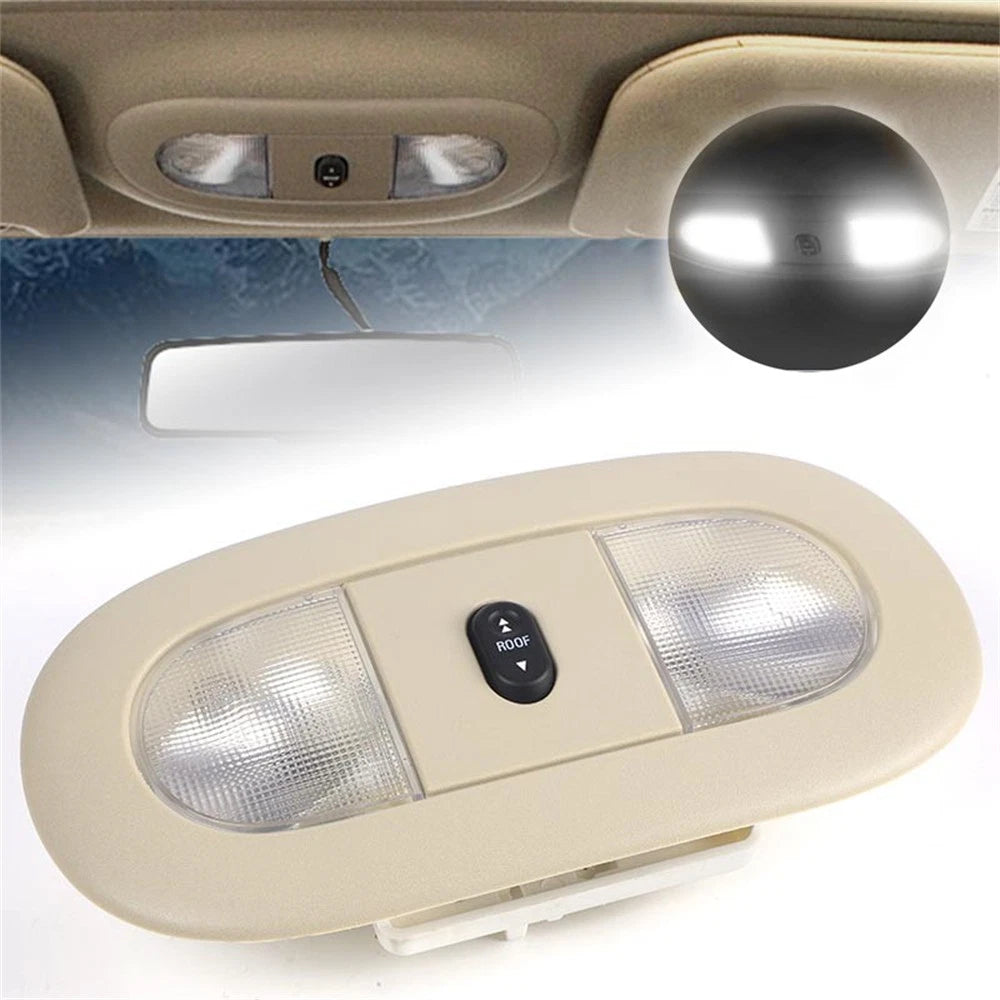 LED Front Overhead Console with Dome Light & Sunroof Switch for Ford (2008–2014) - 8C3Z-25519A70-AA, 8C3Z-25519A70-AB