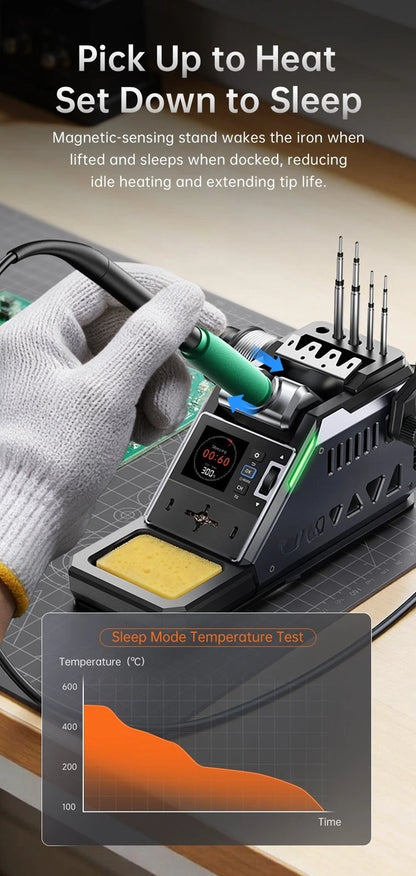 Soldering Iron Station 100W for DWS-P2 with Battery and PD Charging