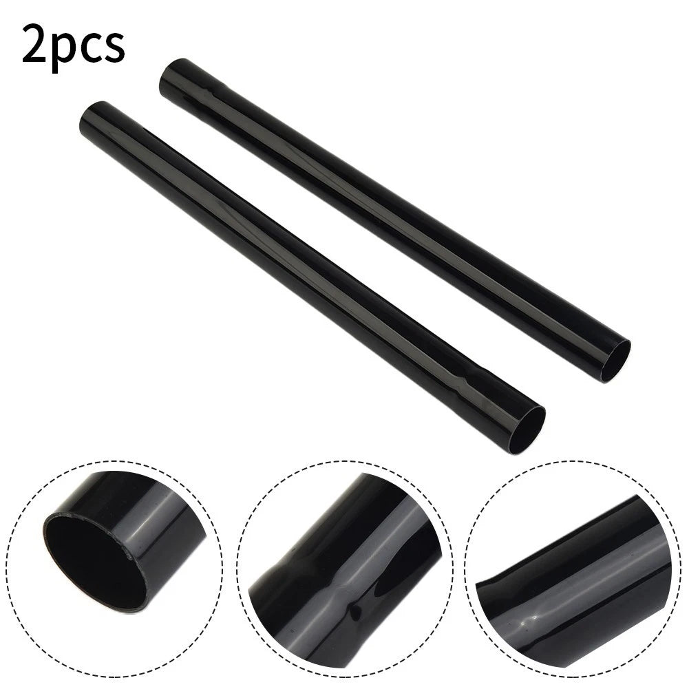 2X 35mm Vacuum Cleaner Extension Wands Attachment Tubes - Black