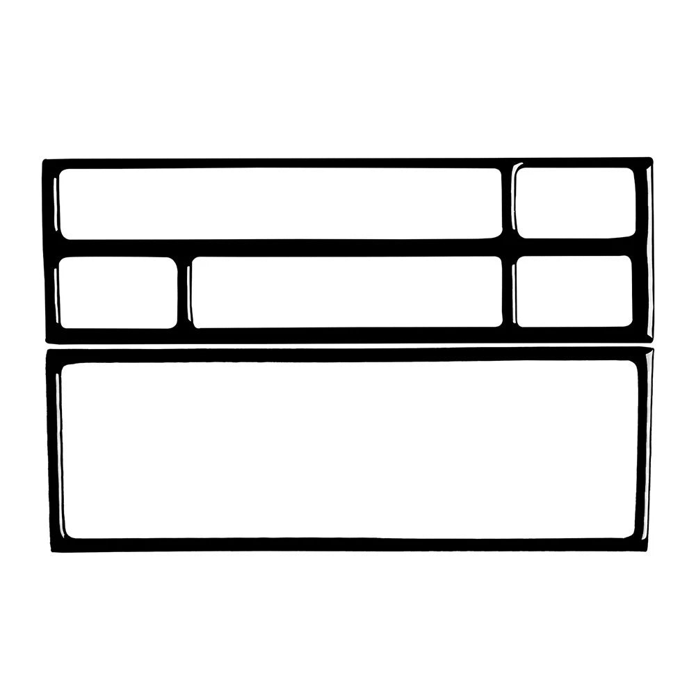 Piano Black Console Radio CD Panel Cover Trim for BMW 3 Series E36 (1991–1999)