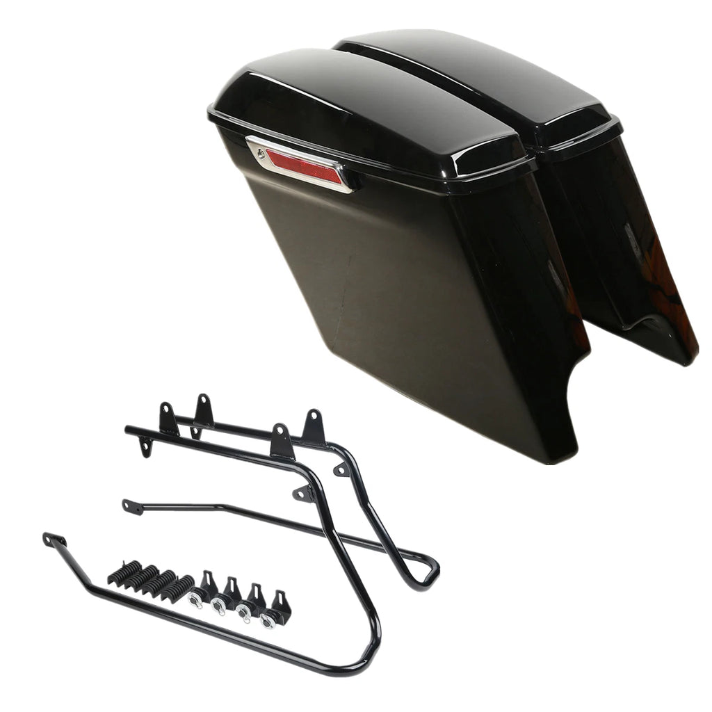 5" Extended Hard Saddlebags Conversion Bracket for Harley Touring Softail