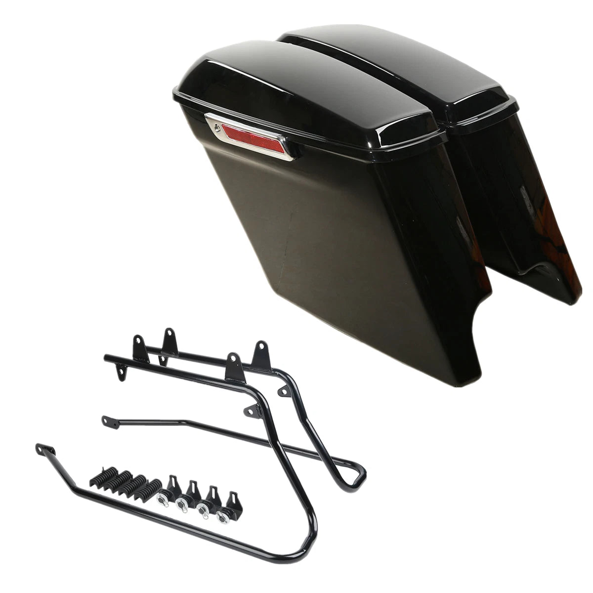 5" Extended Hard Saddlebags Conversion Bracket for Harley Touring Softail