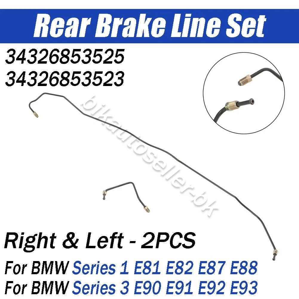 Rear Set Brake Pipes for BMW 1 Series & 3 Series (E81, E82, E87, E88, E90, E91, E92)