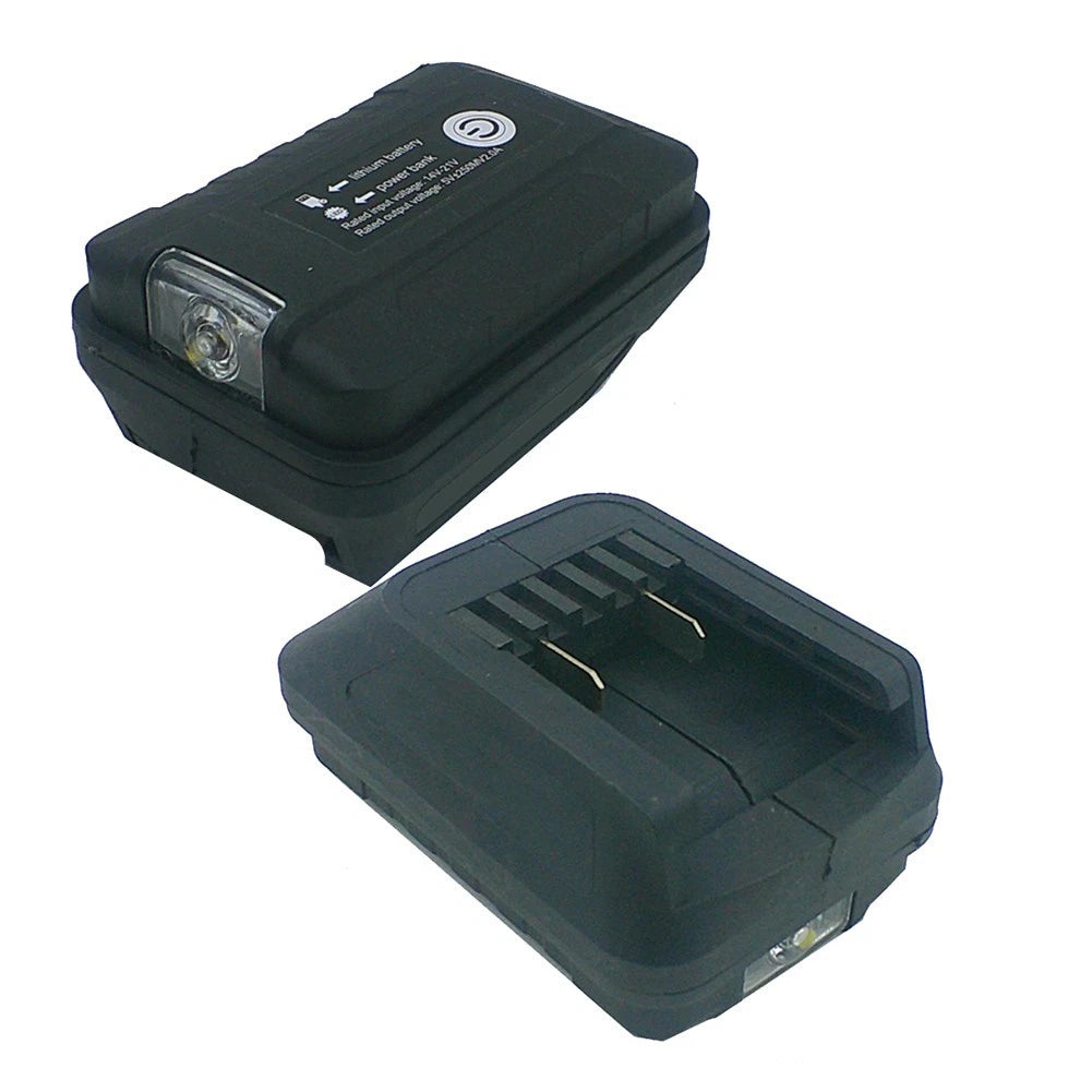 USB Charging Converter for 20V Lithium Batteries (Flashlight, 9.5cm)