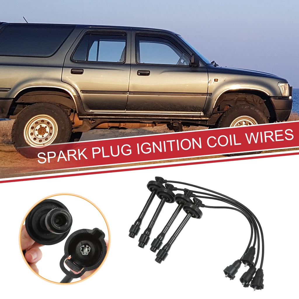 4PCS Spark Plug Wire Ignition Coil Cable for Toyota Corolla (2003–2008)