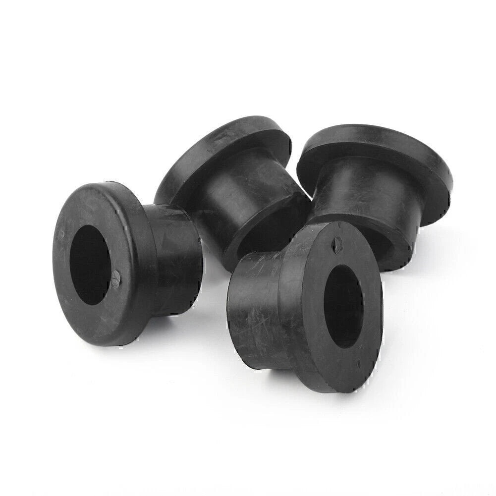 Black Rubber Handlebar Riser Bushings for Harley Touring