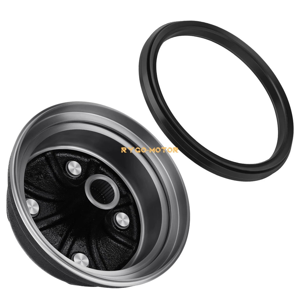 Rear Brake Drum w/ Dust Seal for Yamaha Big Bear 350 YFM350U YFM350FW (1996–1999)