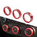Red Center Console AC Switch Control Knob Ring for Kia Cerato K3 Forte (2017–2018)