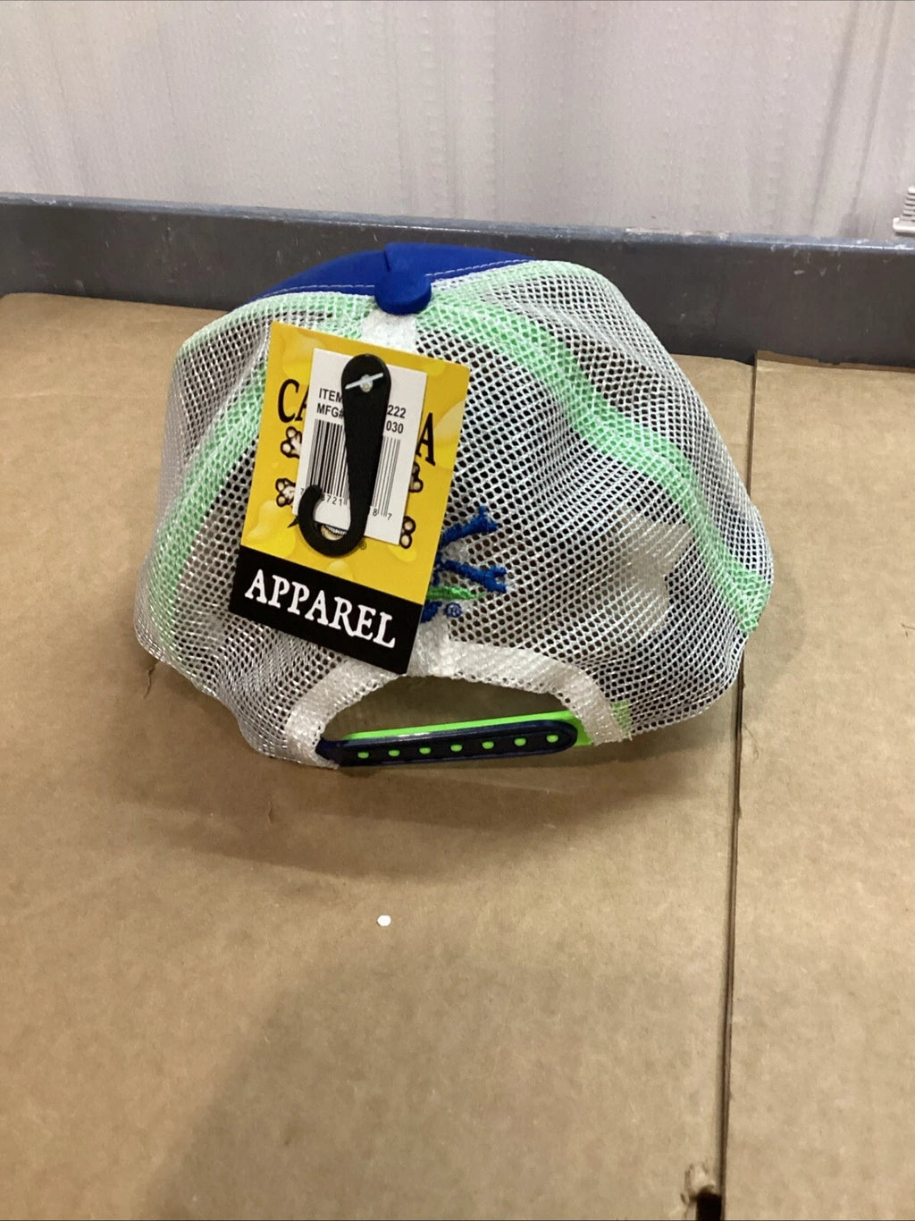 Calcutta Cap BRS121030 for Youth Blue/White Adjustable Mesh (NWT)