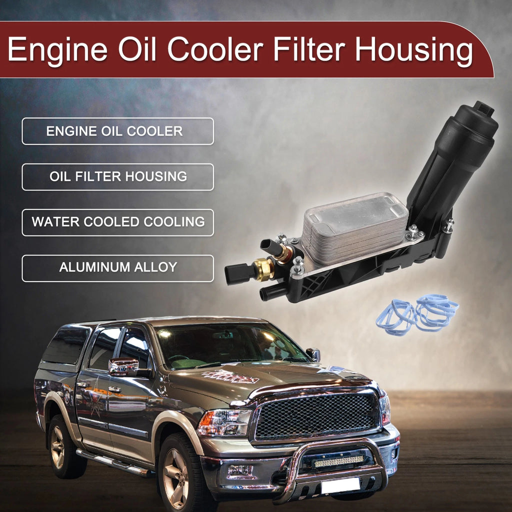 Engine Oil Cooler Filter Housing with Seals for Ram 1500 (2013–2018)