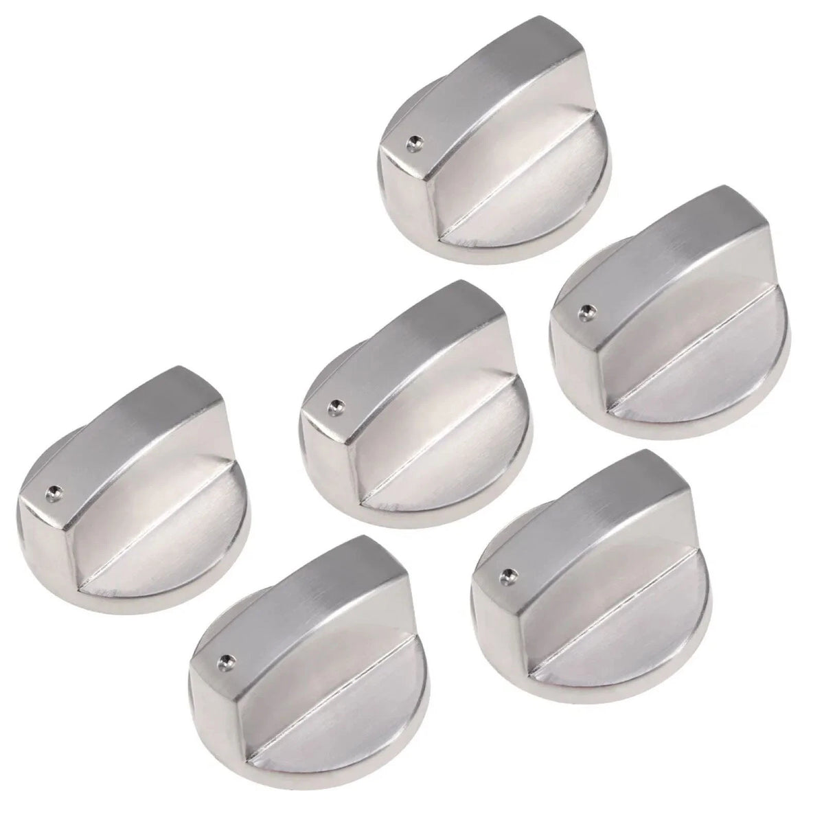 Set of 6 Gas Stove Knobs for Cooker Oven Replacement