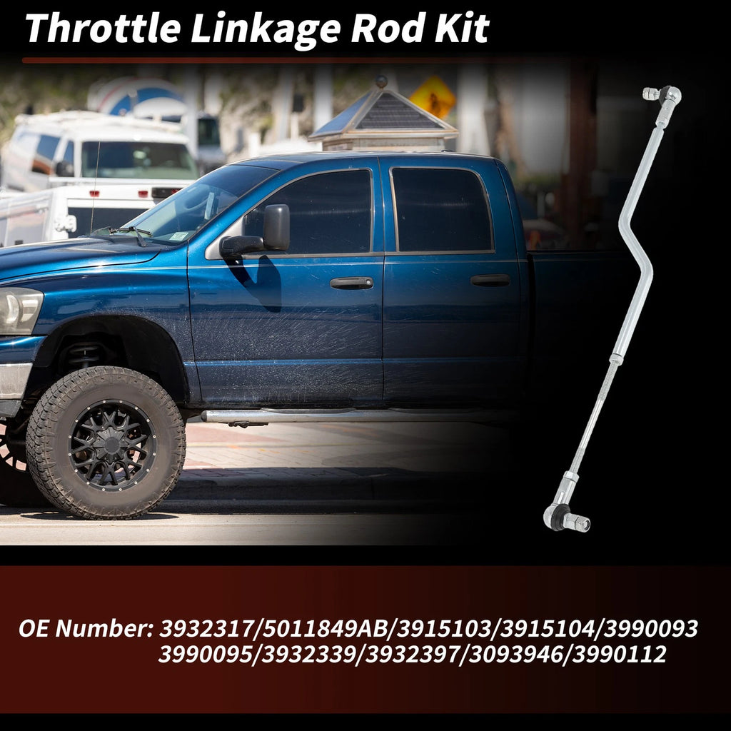 Throttle Linkage Rod Kit Replacement for Dodge Ram 2500 3500 (1994–1998)