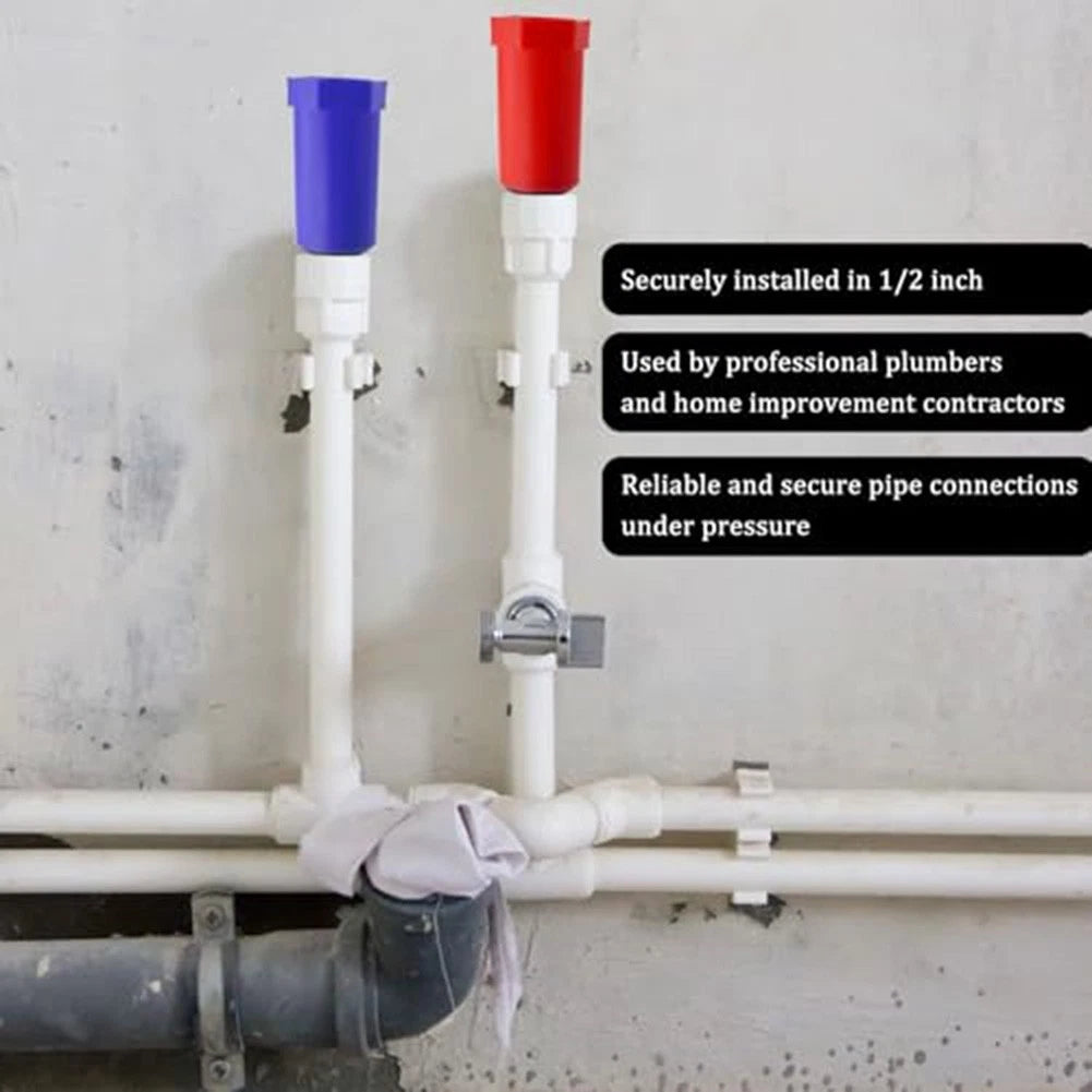 20 Count 1/2 Inch Water Pipe Adapter for Sealing Pipes During Renovations