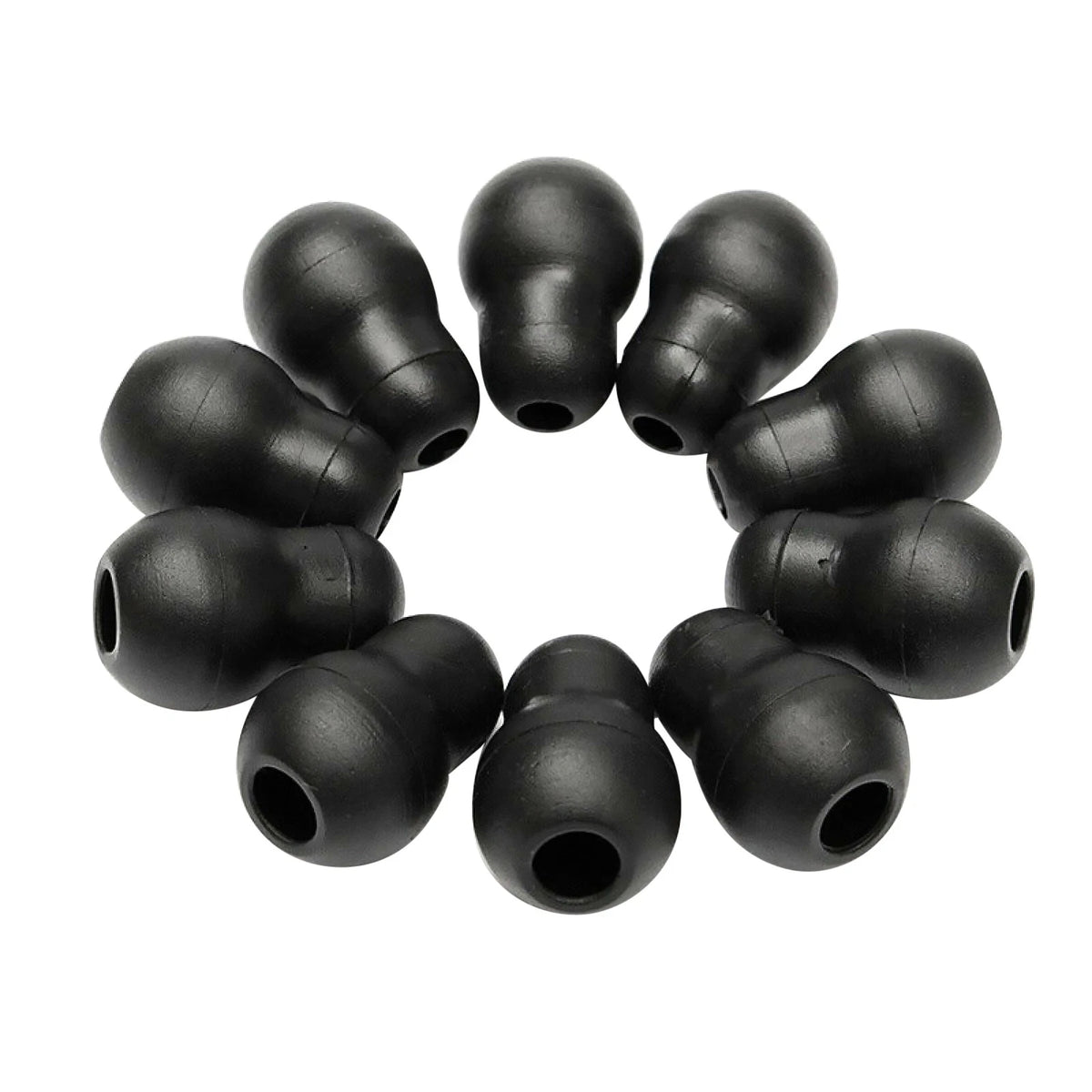 10Pcs Silicone Black Soft Eartips for Littmann Stethoscope (D)