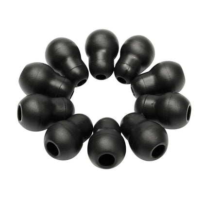 10Pcs Silicone Black Soft Eartips for Littmann Stethoscope (D)