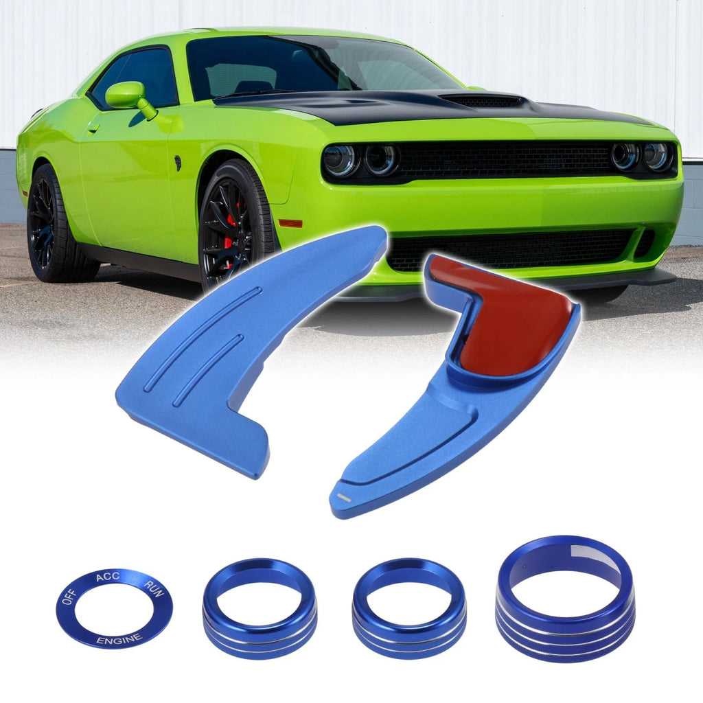 Steering Wheel Shift Paddle Extension Trim Set for Dodge Charger Challenger (2015–2023)