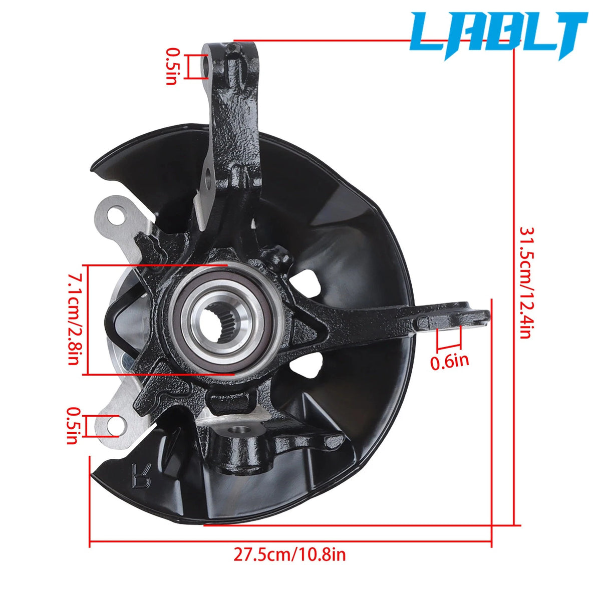 Front Passenger Steering Knuckle & Hub Bearing Assy for Honda Civic (2012) LK098