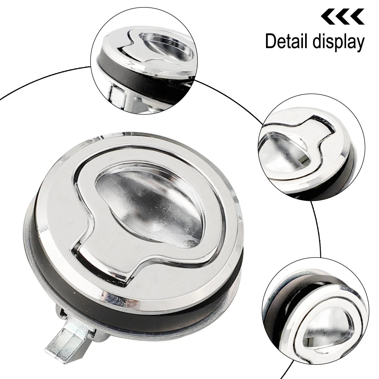 Heavy Duty Stainless Steel Boat Hatch Flush Pull Locking Latch