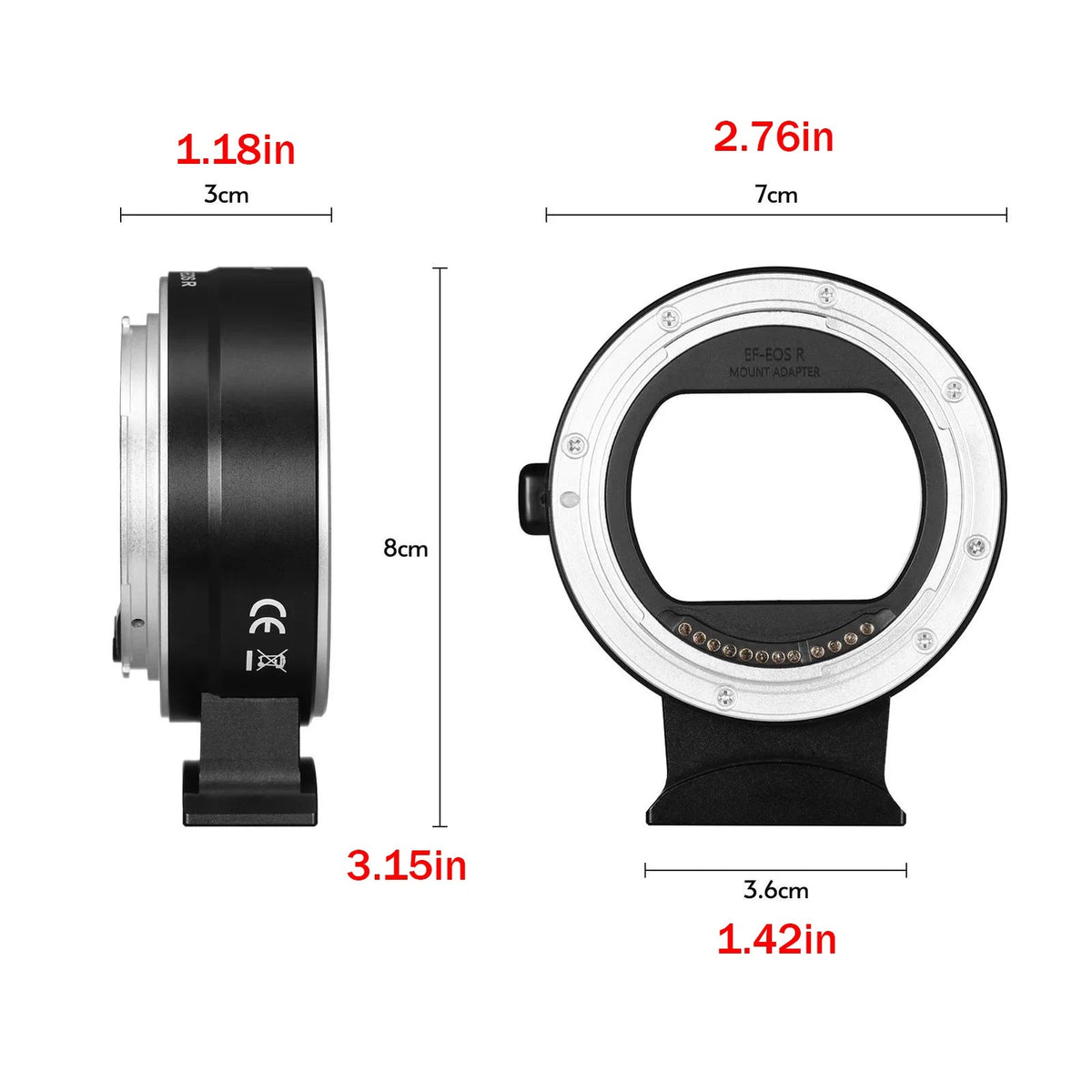 EF-EOS R Lens Mount Adapter Kit for Canon EOS R (2018–Present)